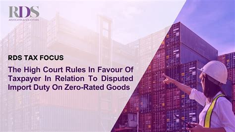 The High Court Rules In Favour Of Taxpayer In Relation To .